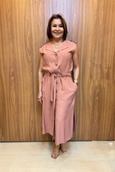 VESTIDO ALFAIATARIA COM CINTO