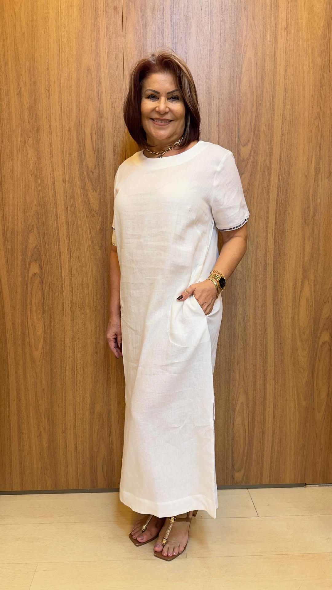 VESTIDO PURO LINHO