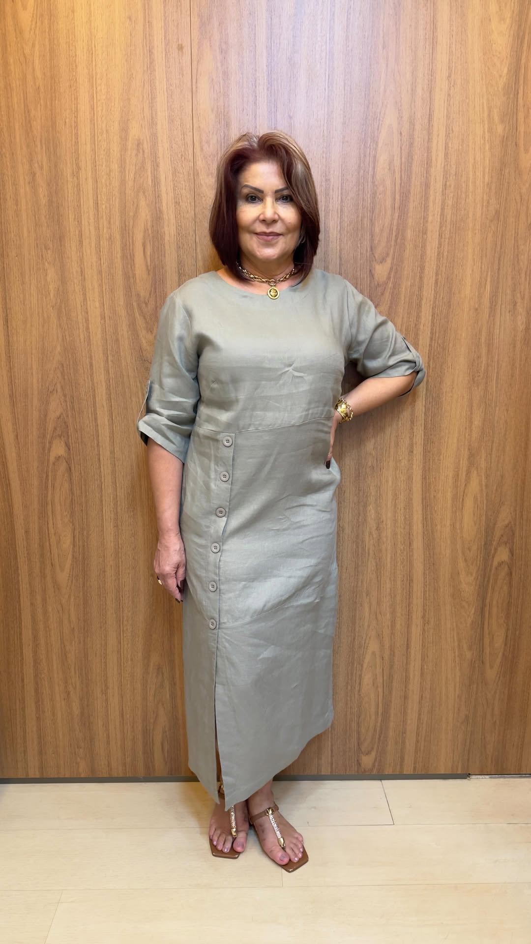VESTIDO PURO LINHO